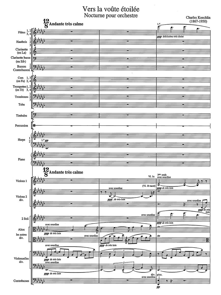 Vorderes Coverbild Vers la voûte étoilée, Op. 129