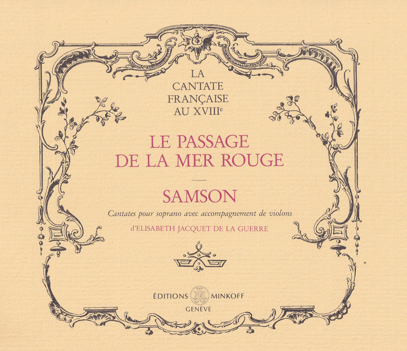 Vorderes Coverbild Le Passage de la mer rouge & Samson