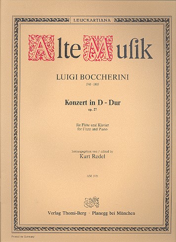 Vorderes Coverbild Konzert für Flöte und Orchester D-Dur op. 27