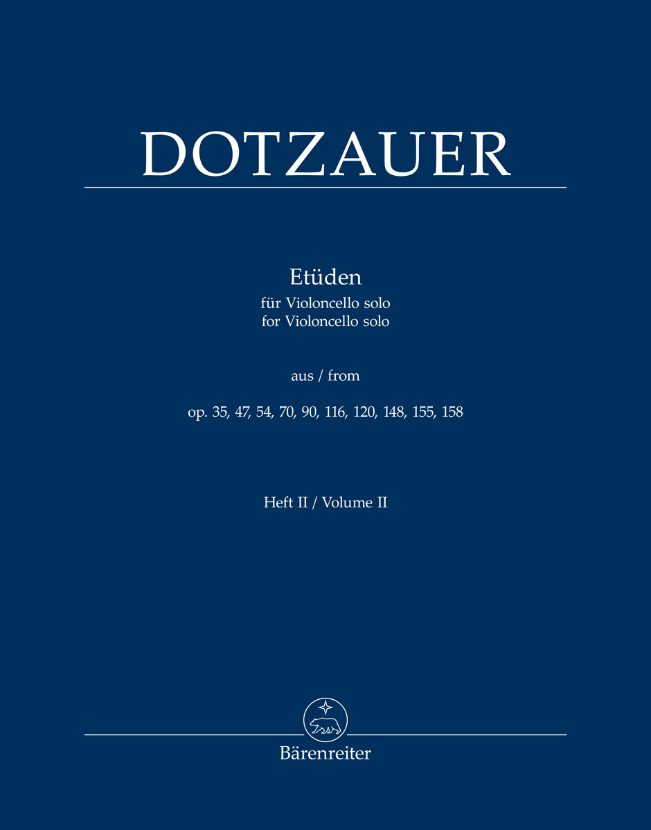 Vorderes Coverbild Etüden für Violoncello solo Heft II
