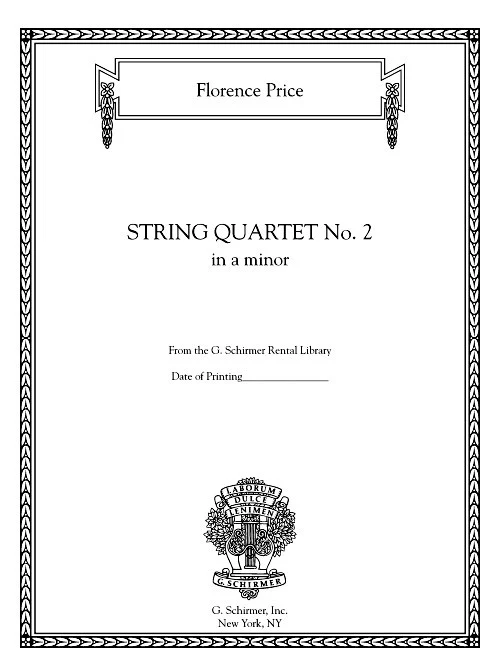 Vorderes Coverbild Streichquartett Nr. 2 a-Moll