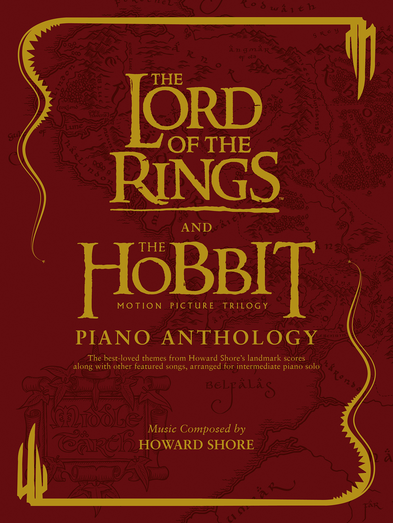 Vorderes Coverbild Der Herr der Ringe und Der Hobbit - Sammlung für Klavier