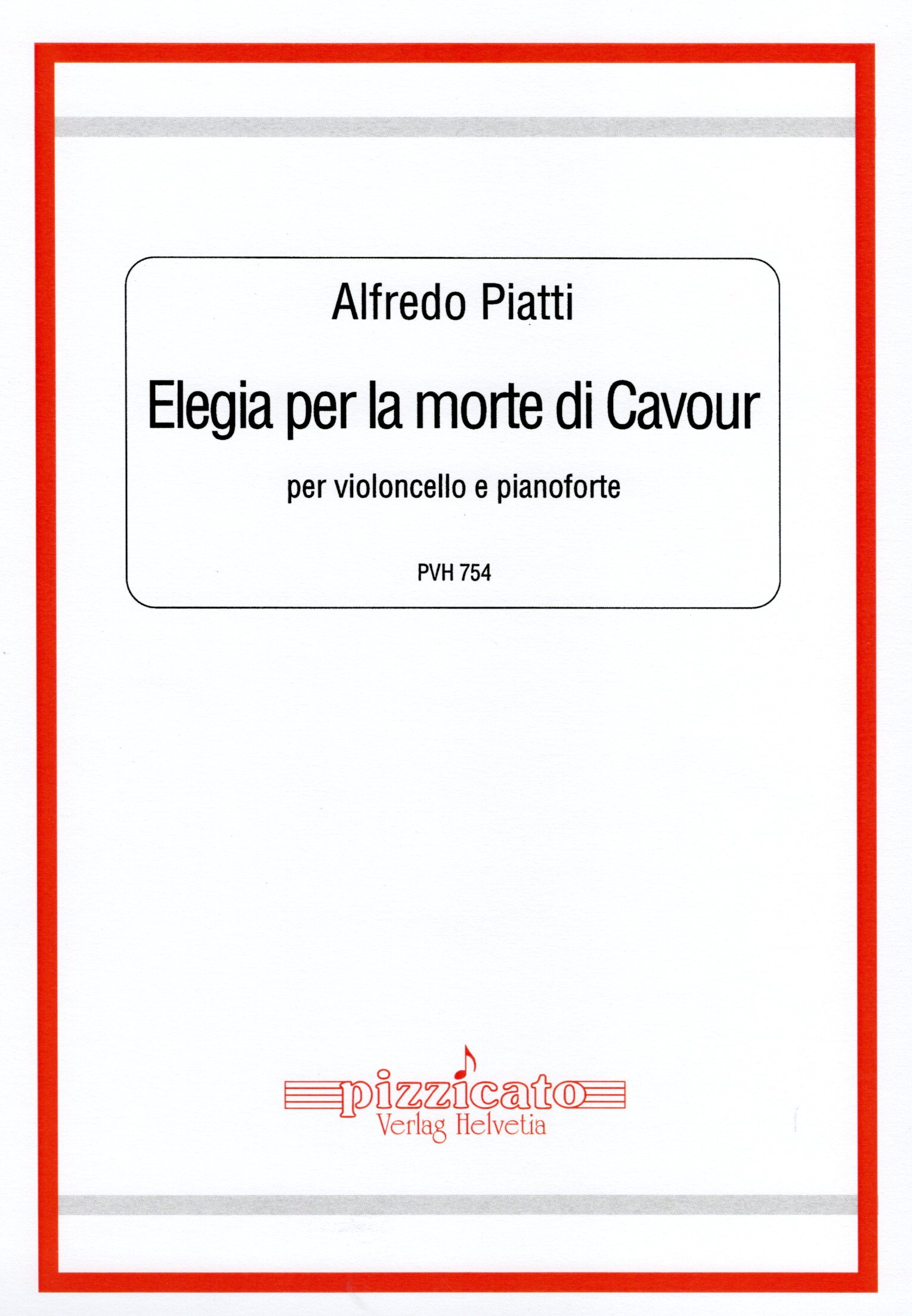 Vorderes Coverbild Elegia in morte di Cavour