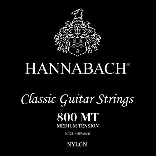 Vorderes Coverbild Hannabach Klassikgitarre-Saiten Serie 800 Medium Tension versilbert