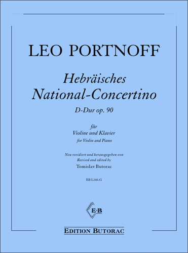 Vorderes Coverbild Hebräisches National-Concertino D-Dur op. 90