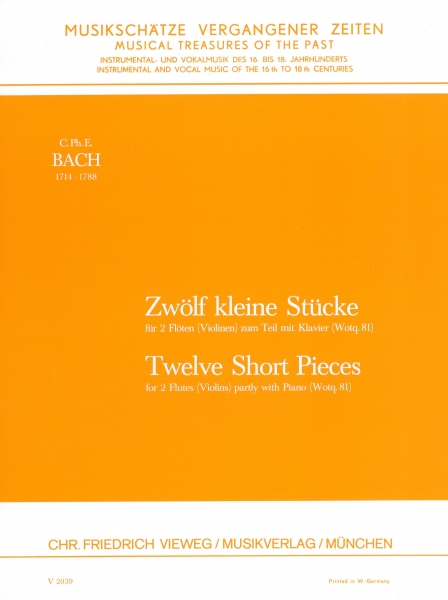Vorderes Coverbild Zwölf kleine Stücke Wotq. 81