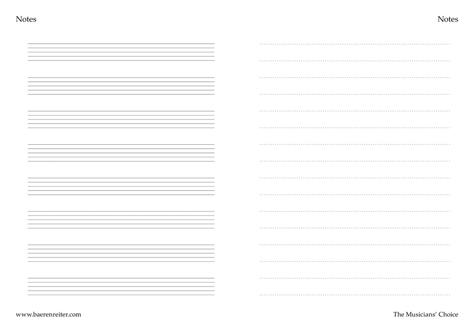 Anderes Coverbild Notes The Musician's Choice - DIN A5