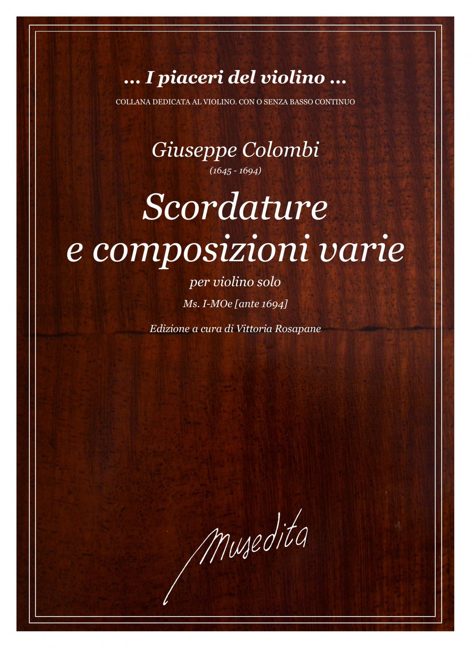 Vorderes Coverbild Scordature e composizioni varie