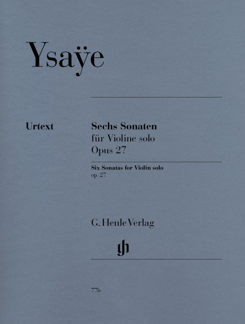 Vorderes Coverbild Sechs Sonaten für Violine solo op. 27