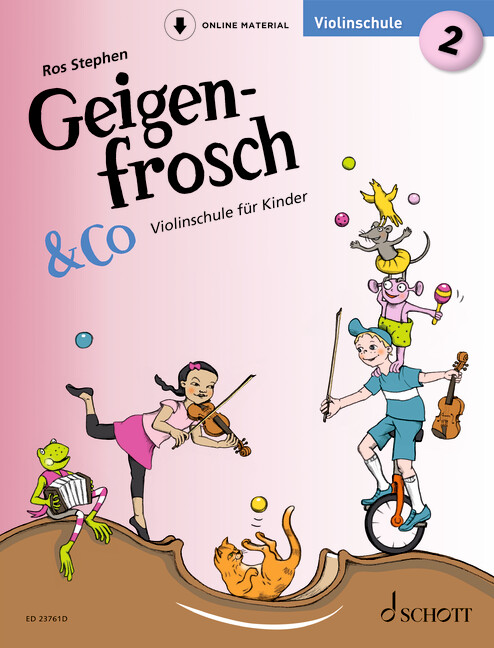 Vorderes Coverbild Geigenfrosch & Co: Violinschule 2