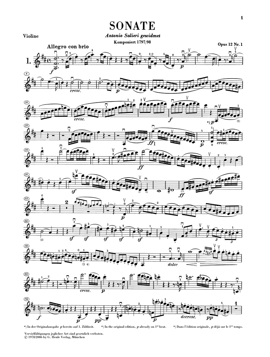 Anderes Coverbild Sonaten für Violine und Klavier Band 1 und 2