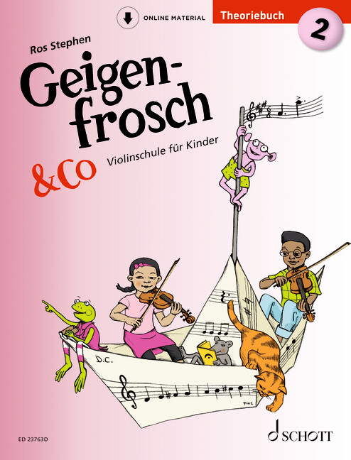 Vorderes Coverbild Geigenfrosch & Co: Theoriebuch 2