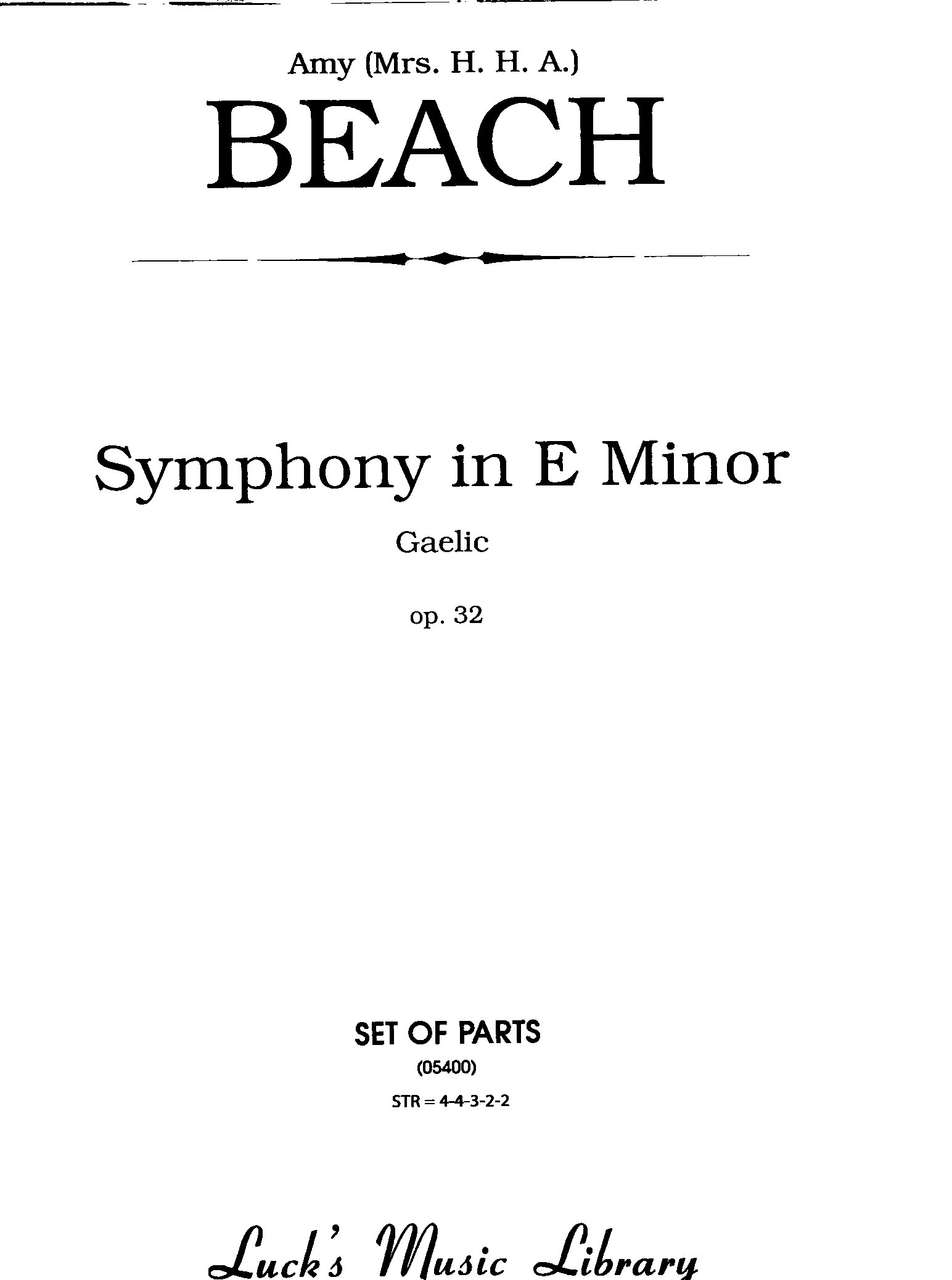 Vorderes Coverbild Symphonie e-Moll op. 32