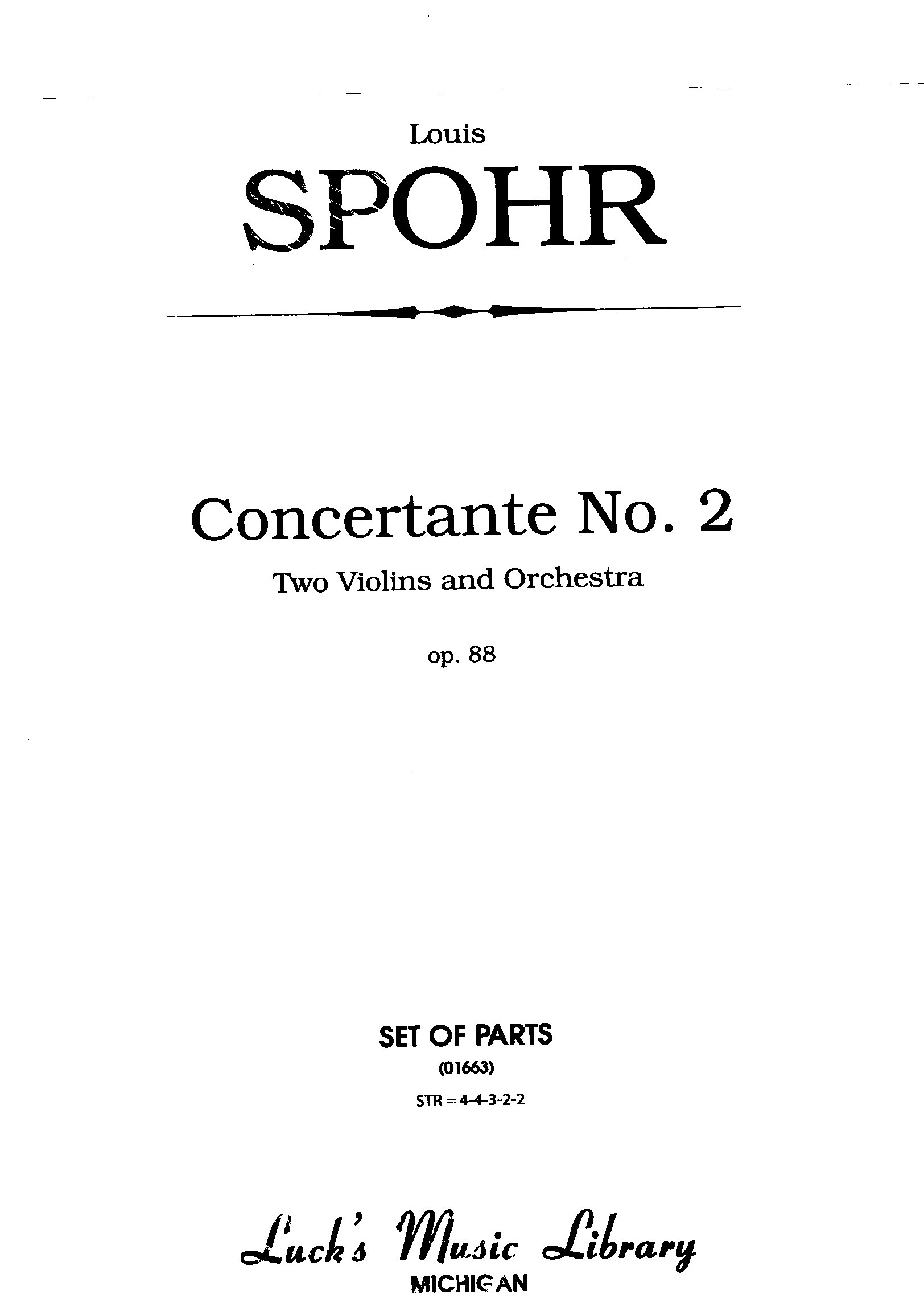 Vorderes Coverbild Concertante Nr. 2 op. 88