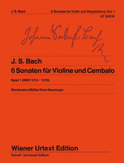 Vorderes Coverbild 6 Sonaten BWV 1014 - 1016