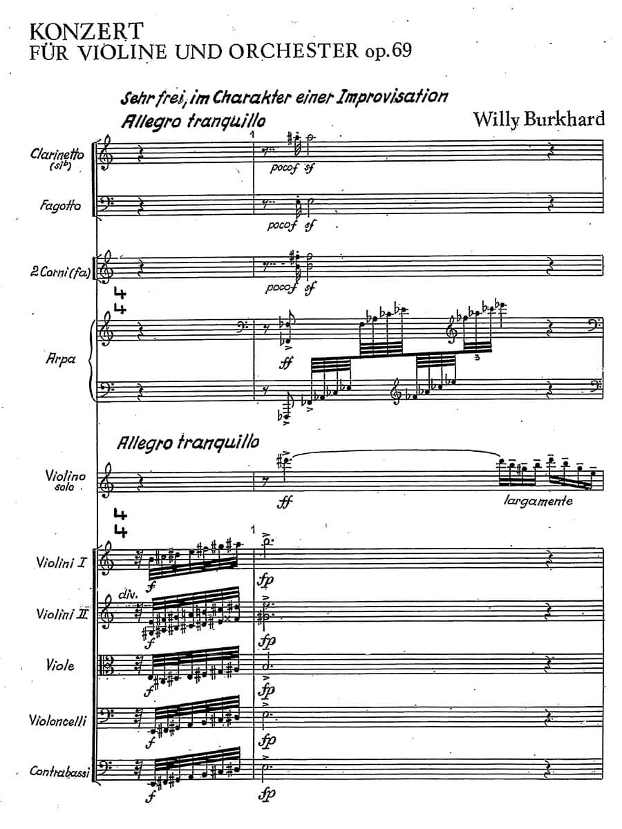 Vorderes Coverbild Konzert für Violine und Orchester op.69