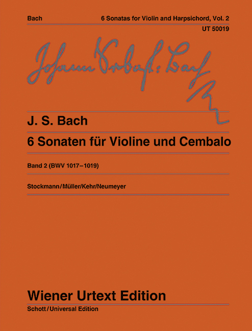 Vorderes Coverbild 6 Sonaten BWV 1017 - 1019