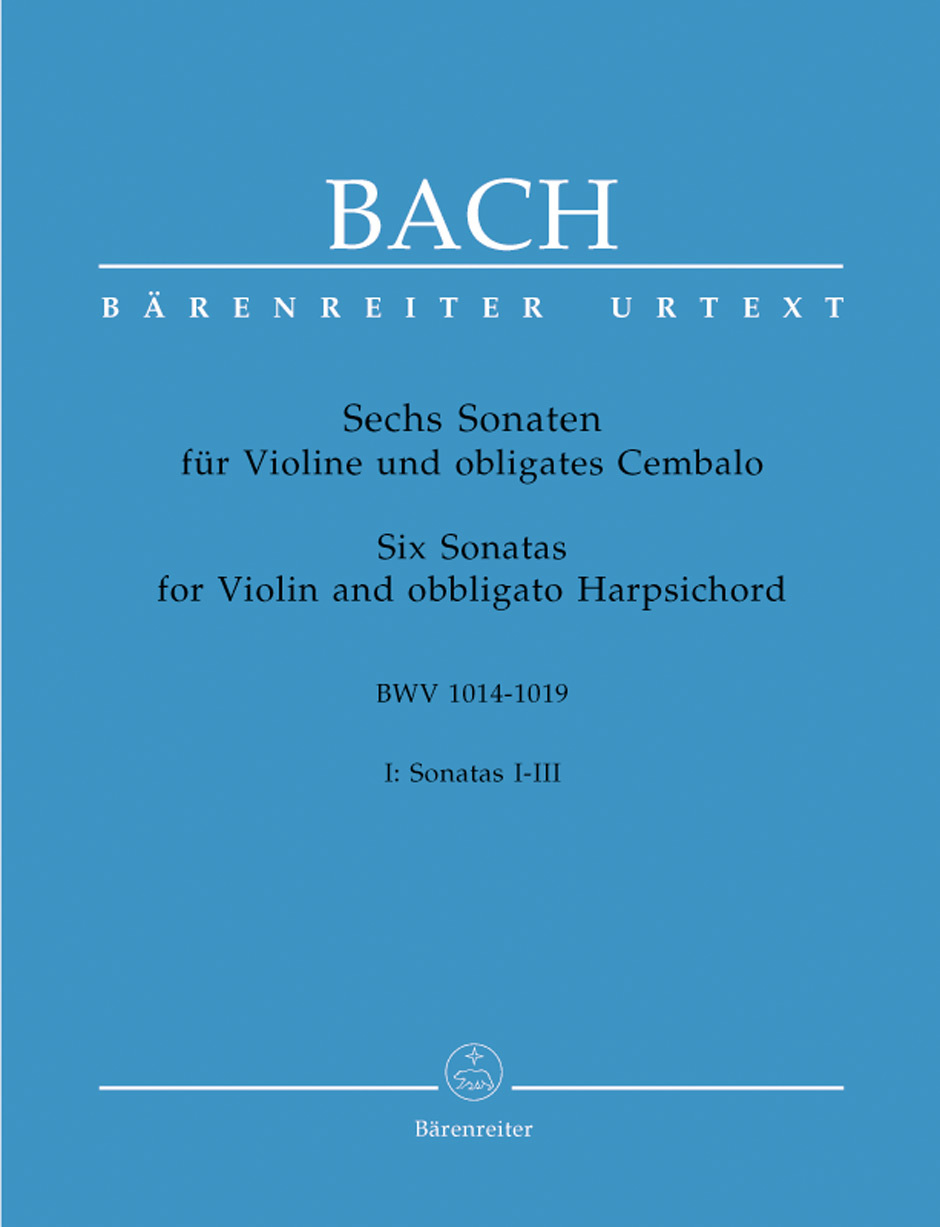 Vorderes Coverbild Sechs Sonaten für Violine und obligates Cembalo BWV 1014-1016