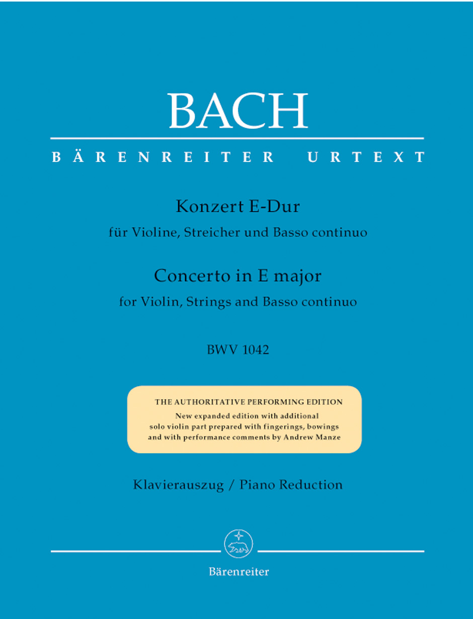 Vorderes Coverbild Konzert für Violine, Streicher und Basso continuo E-Dur BWV 1042