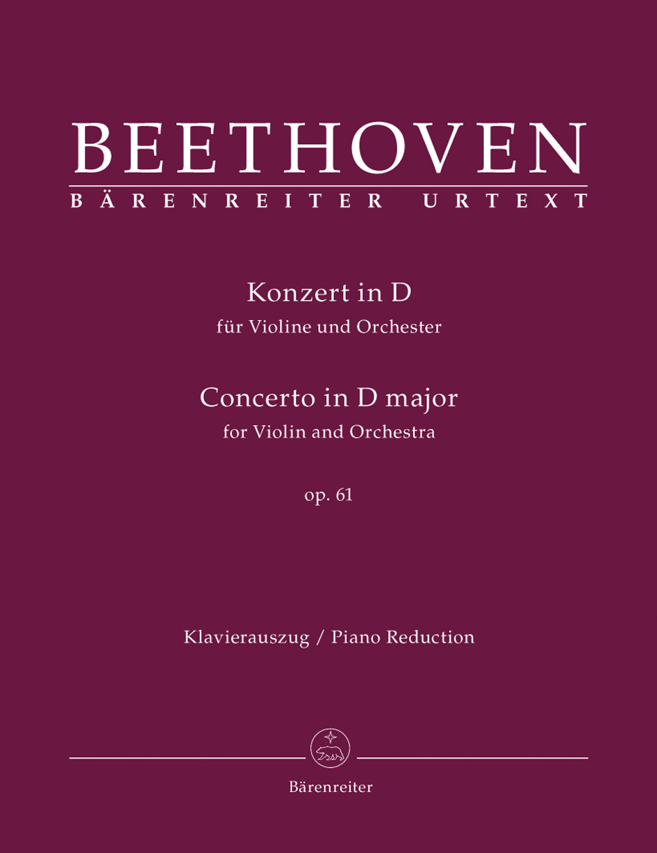 Vorderes Coverbild Konzert für Violine und Orchester D-Dur op. 61