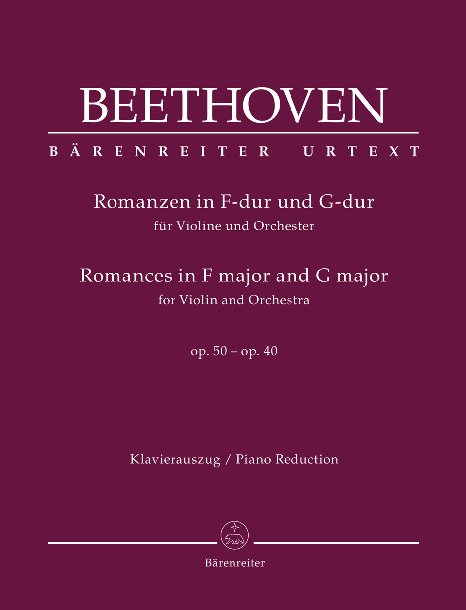 Vorderes Coverbild Romanzen in F-Dur und G-Dur für Violine und Orchester op. 50, 40