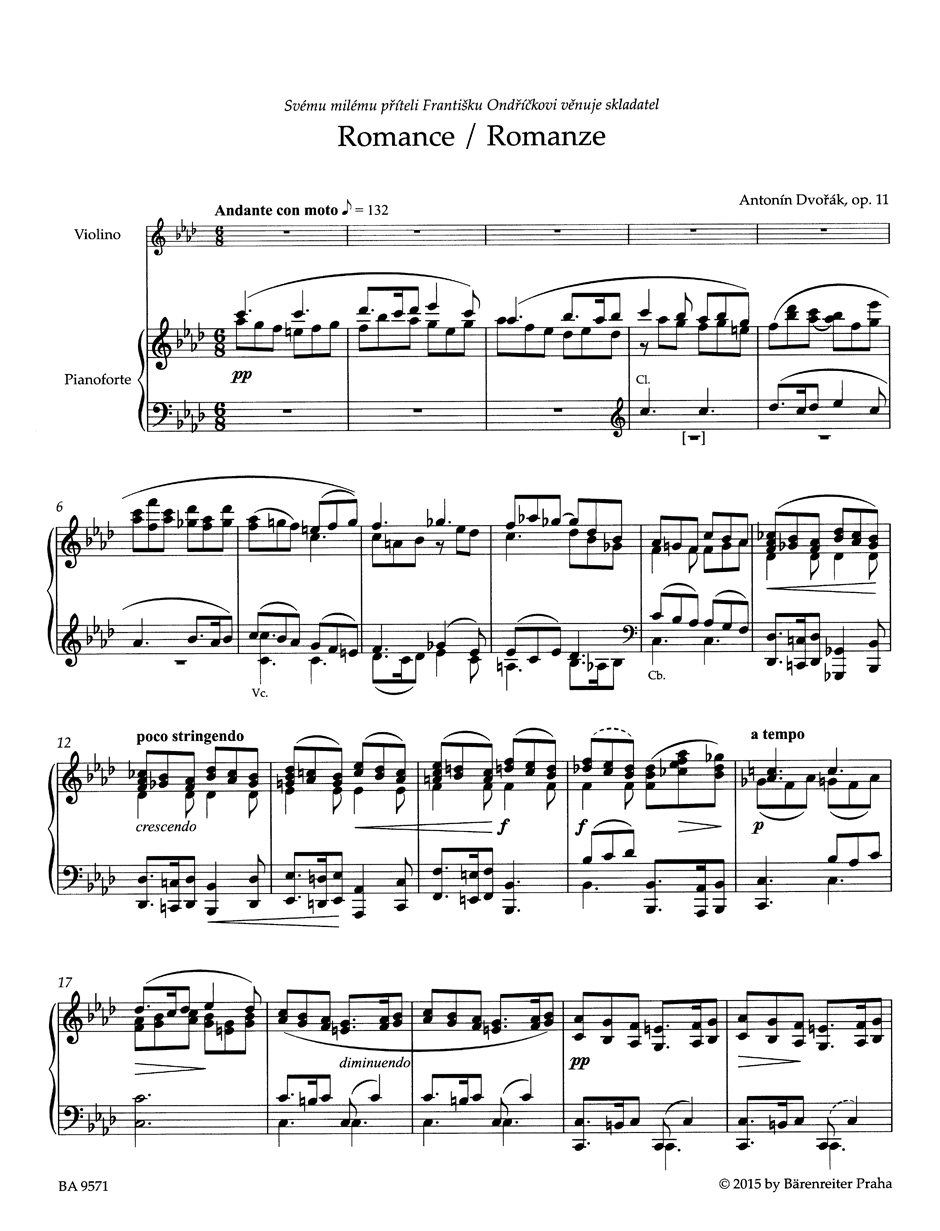 Anderes Coverbild Romanze op. 11