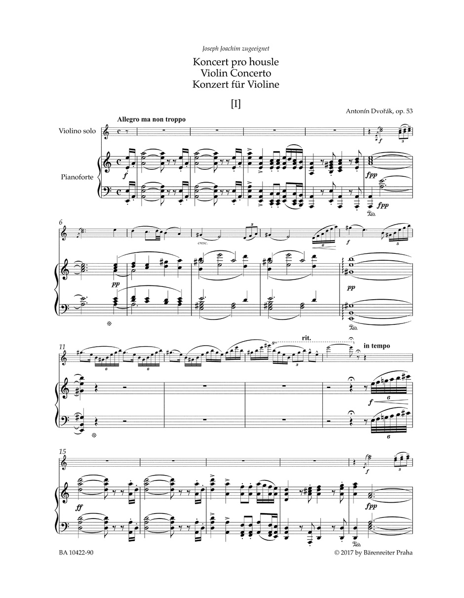 Anderes Coverbild Konzert für Violine und Orchester a-Moll op. 53