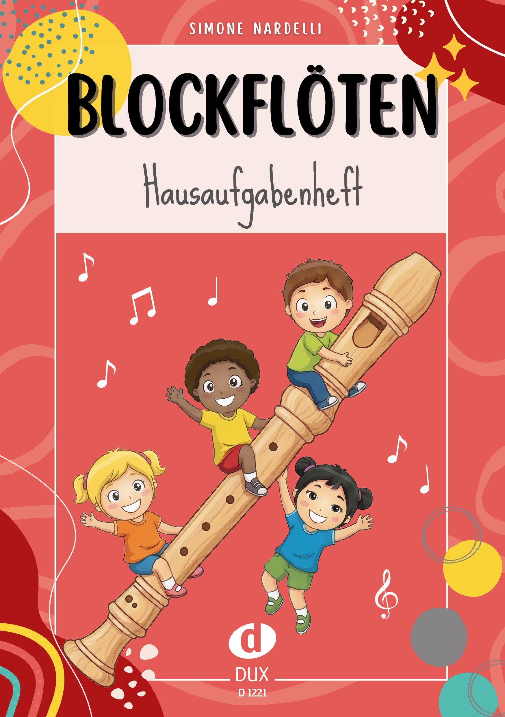 Vorderes Coverbild Blockflöten-Hausaufgabenheft