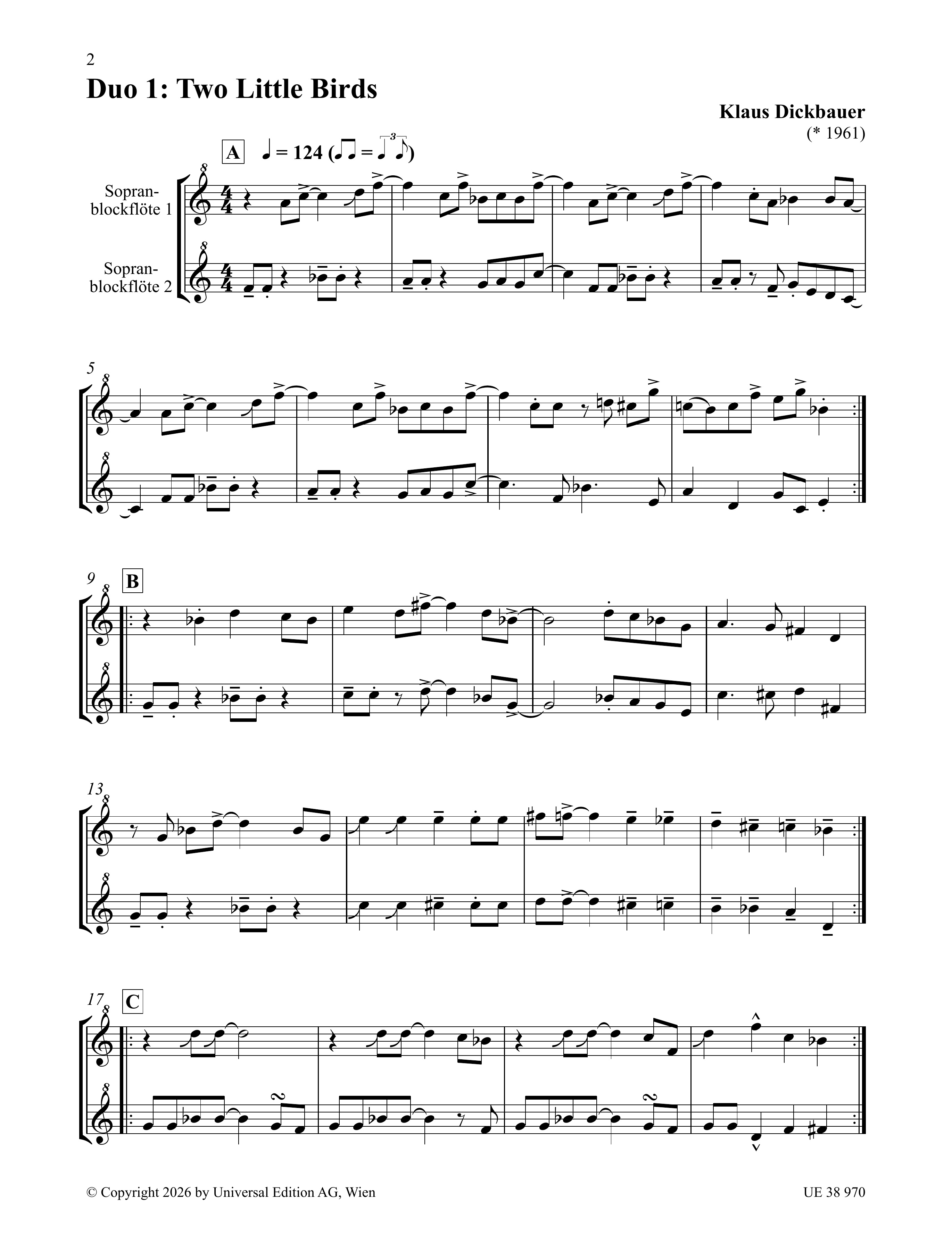 Anderes Coverbild 12 Recorder Duets