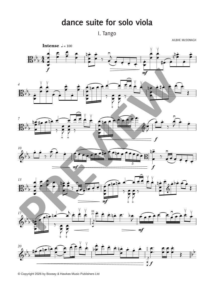 Anderes Coverbild Dance Suite for Solo Viola