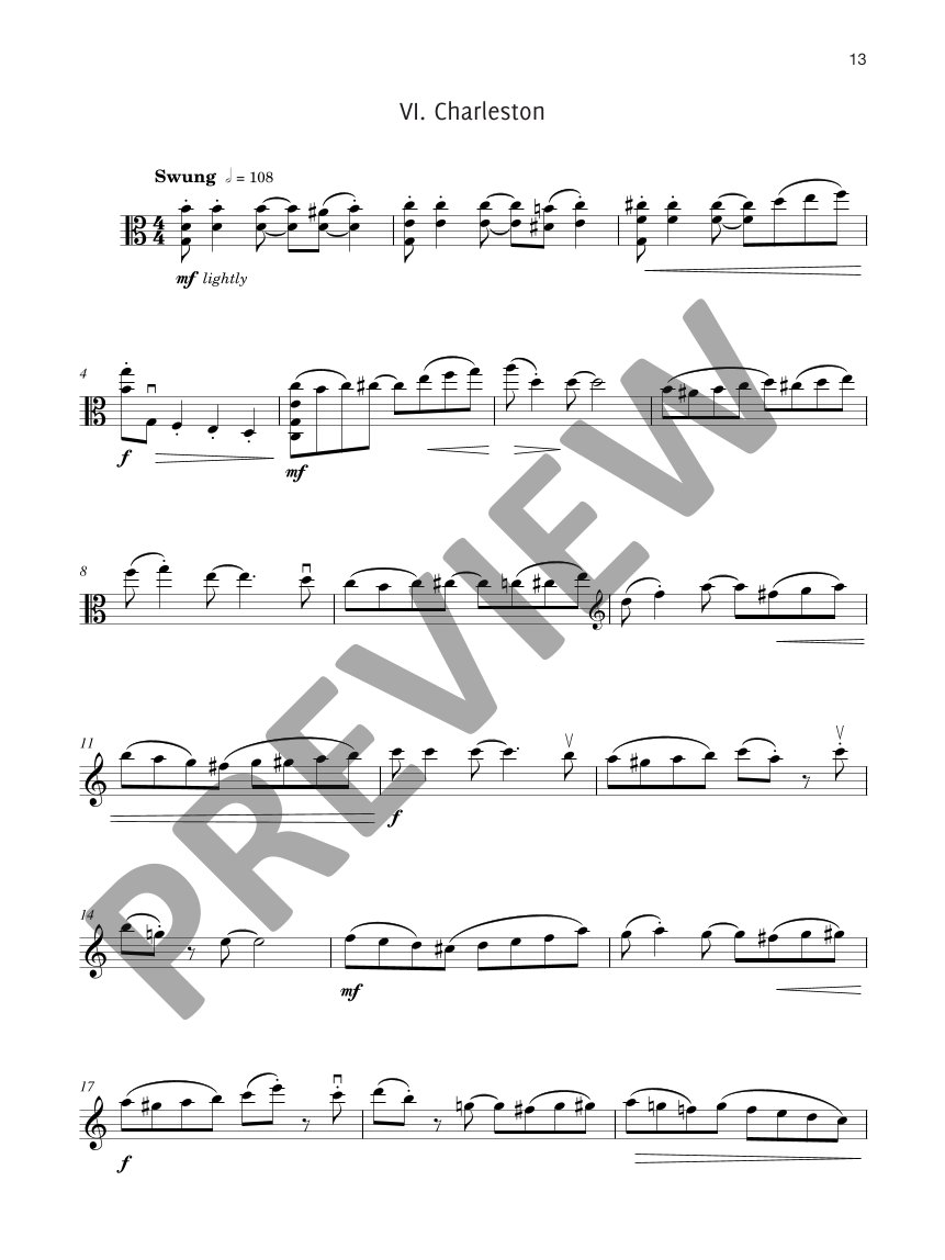Anderes Coverbild Dance Suite for Solo Viola