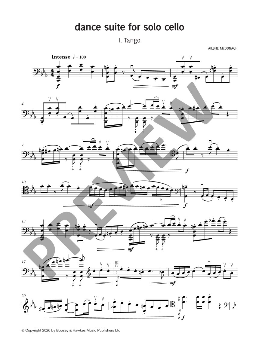 Anderes Coverbild Dance Suite for Solo Cello