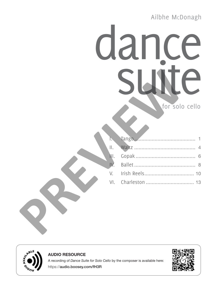 Anderes Coverbild Dance Suite for Solo Cello