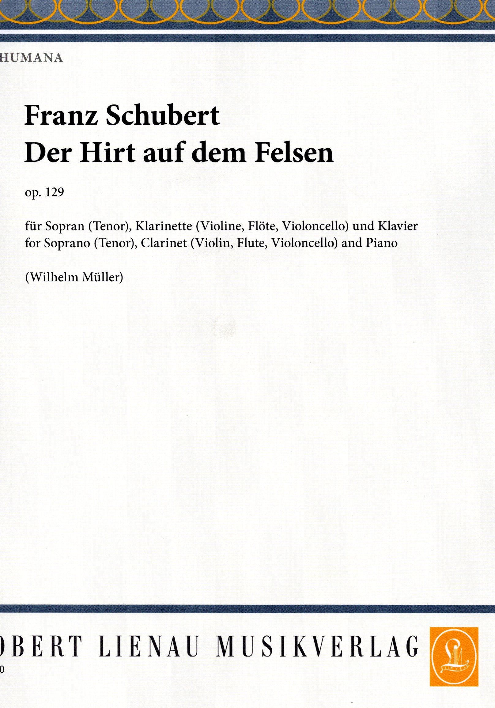 Vorderes Coverbild Der Hirt auf dem Felsen B-Dur op. 129