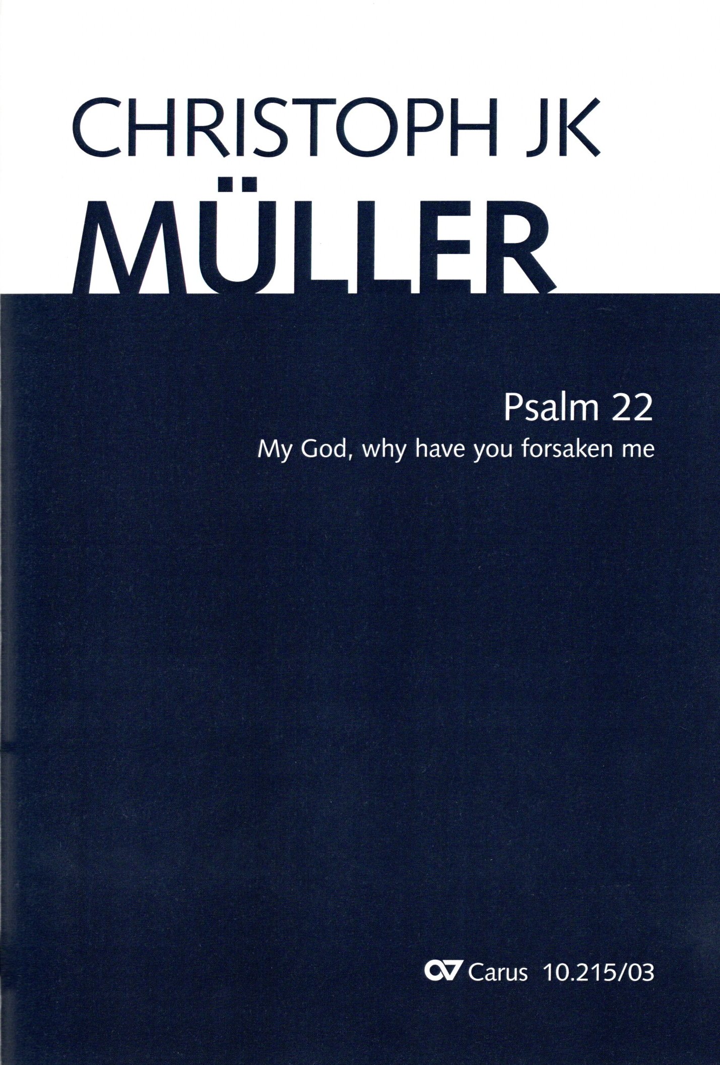 Vorderes Coverbild Psalm 22