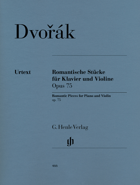 Vorderes Coverbild Romantische Stücke für Klavier und Violine op. 75
