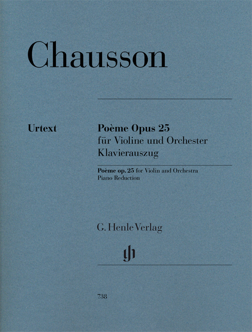 Vorderes Coverbild Poème Opus 25 für Violine und Orchester