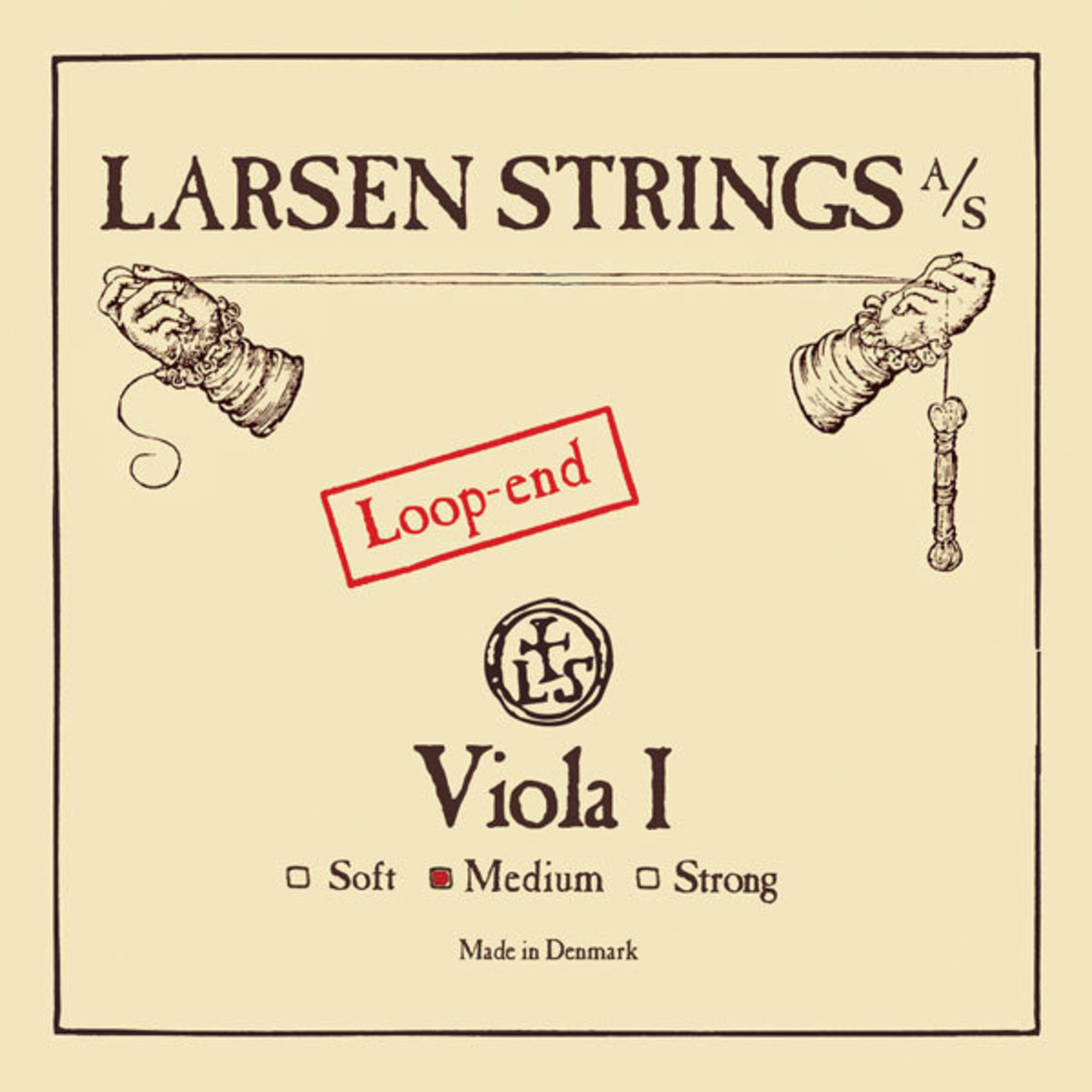 Vorderes Coverbild Larsen Viola A, Stahlkern, Edelstahl, Schlinge