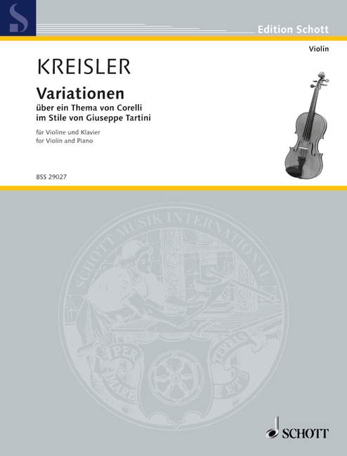 Vorderes Coverbild Variationen über ein Thema von Corelli F-Dur