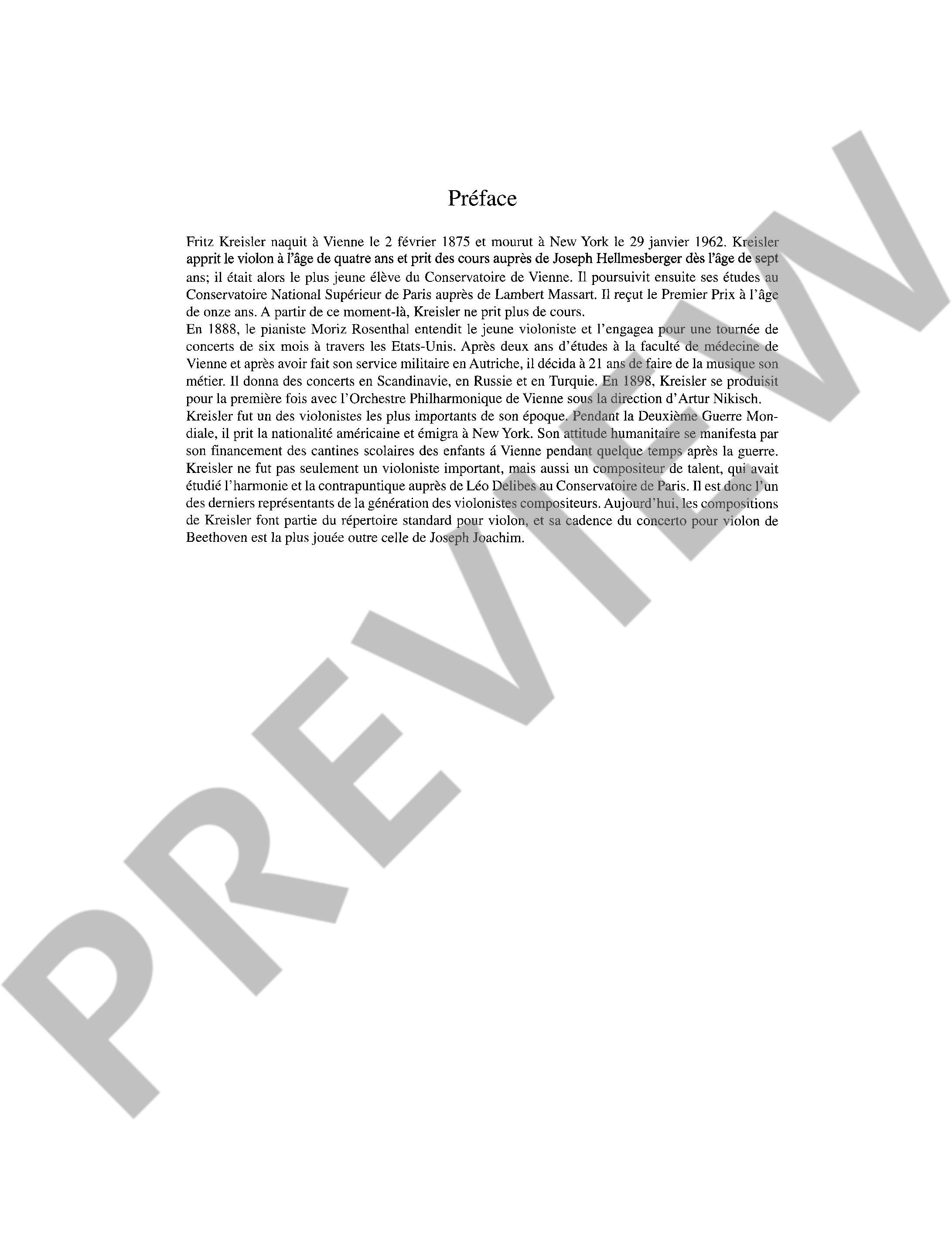 Anderes Coverbild Fritz Kreisler Repertoire Band 1