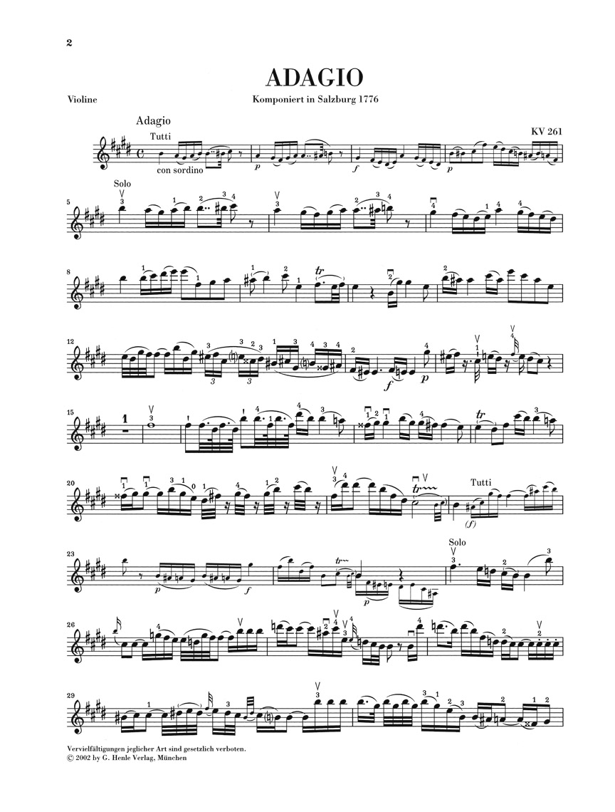 Anderes Coverbild Einzelsätze KV 261, 269, 373