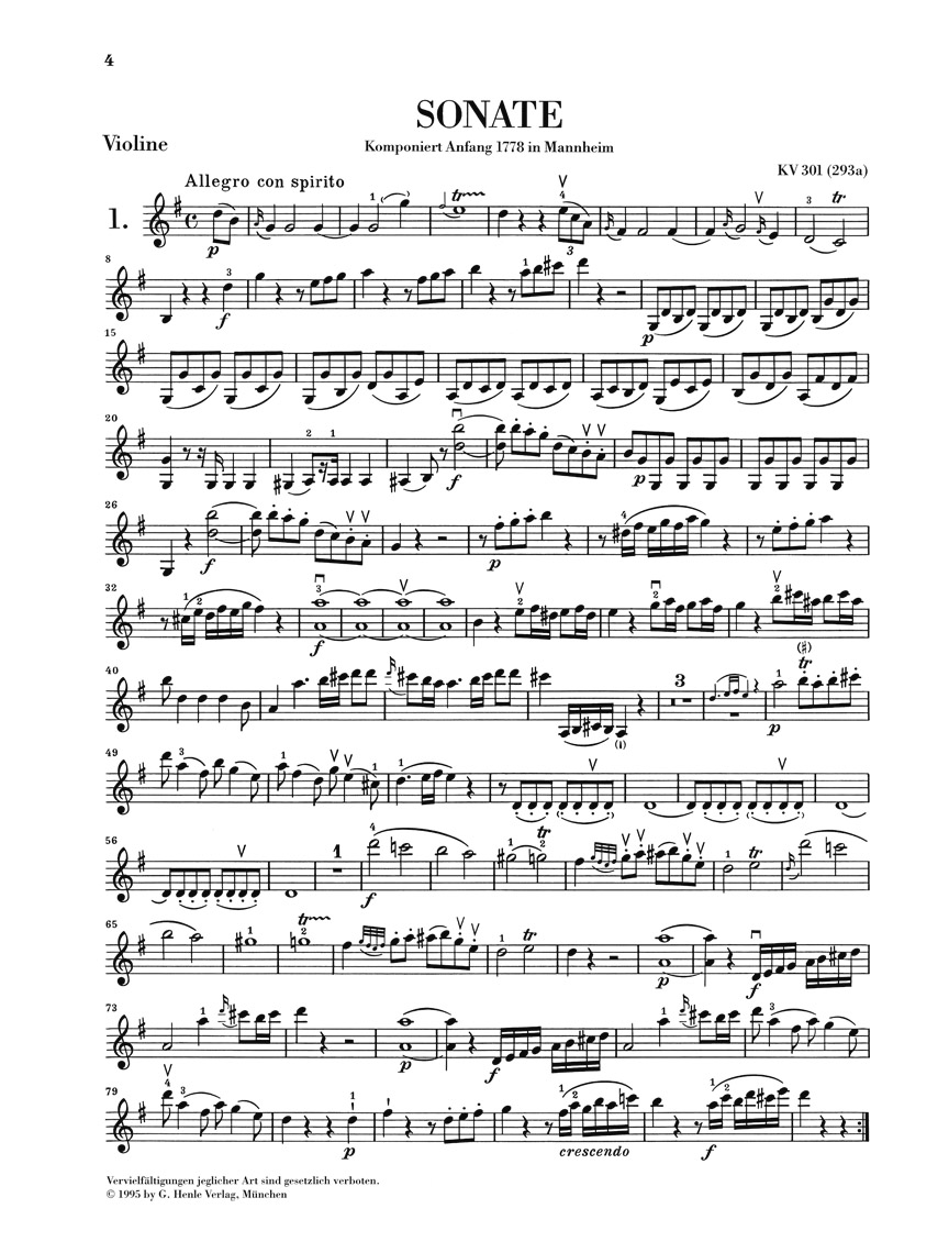 Anderes Coverbild Violinsonaten Band 1 KV 301-306