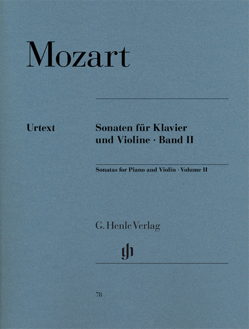 Vorderes Coverbild Violinsonaten Band 2 KV 376; KV 296; KV 377-380
