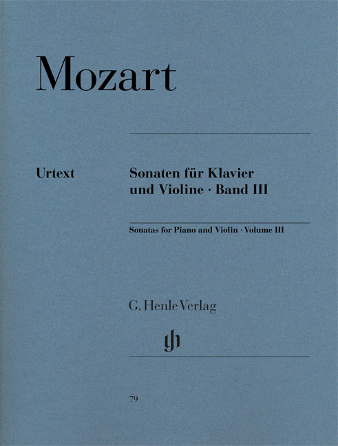 Vorderes Coverbild Violinsonaten Band 3