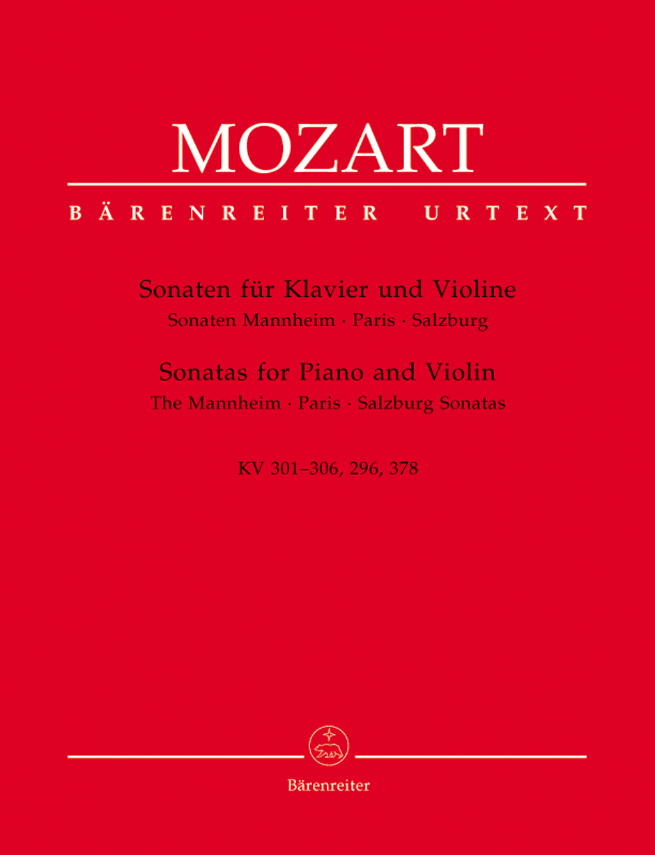 Vorderes Coverbild Sonaten für Klavier und Violine KV 301-306, 296, 378