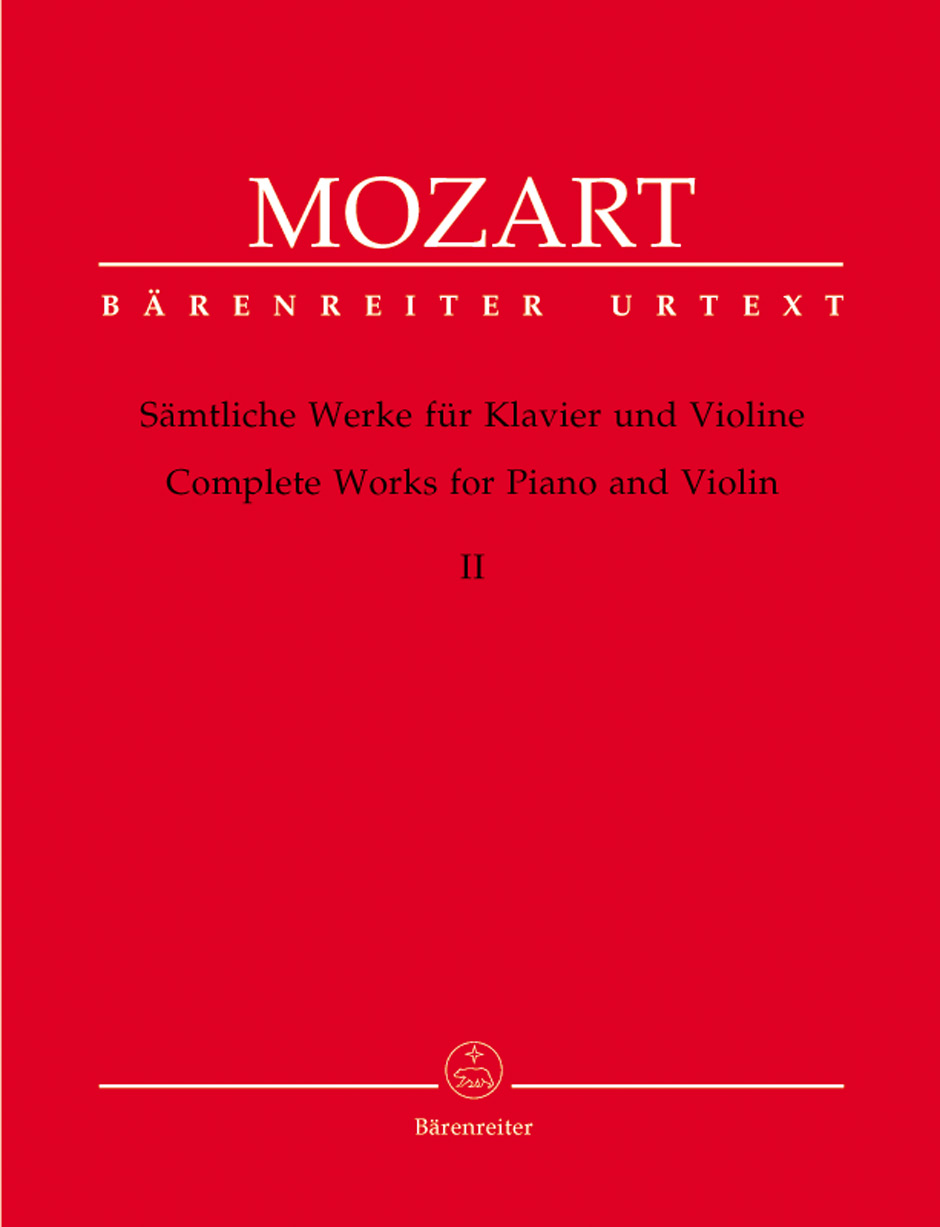 Vorderes Coverbild Sämtliche Werke für Klavier und Violine, Band 2