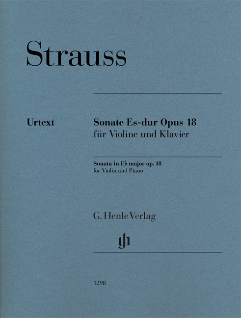 Vorderes Coverbild Sonate Es-dur op. 18 für Violine und Klavier