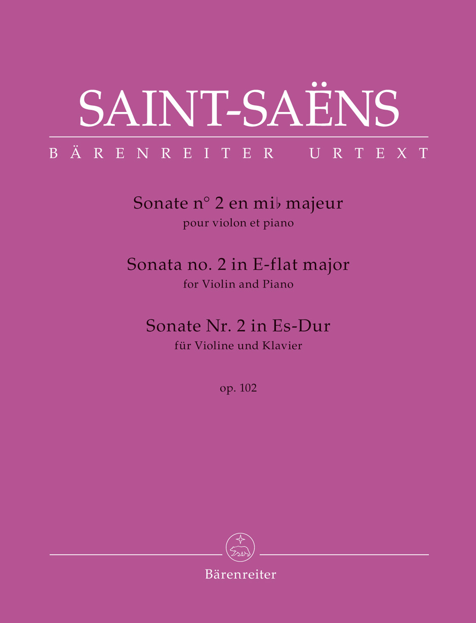 Vorderes Coverbild Sonate Nr. 2 für Violine und Klavier in Es-Dur op. 102