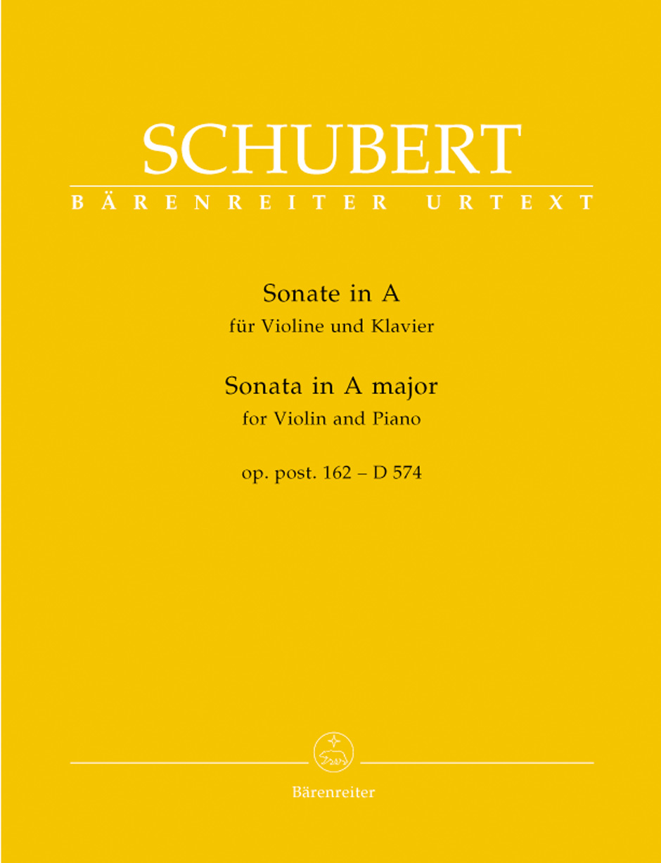 Vorderes Coverbild Sonate für Violine und Klavier A-Dur op. post.162 D 574