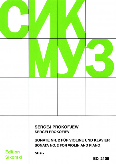 Anderes Coverbild Sonate Nr. 2 op. 94 a